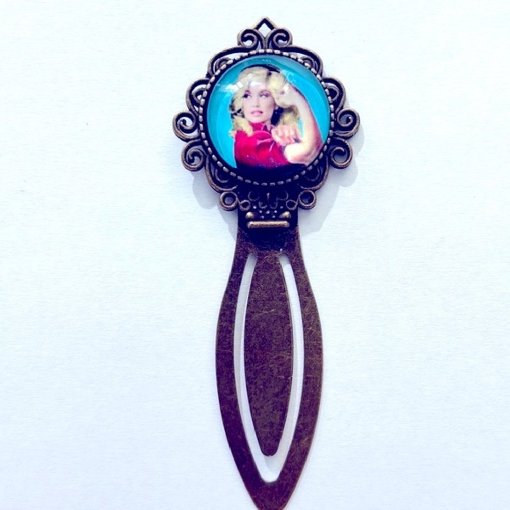 Dolly Parton Retro Style Metal Bookmark, Handmade, NWT
